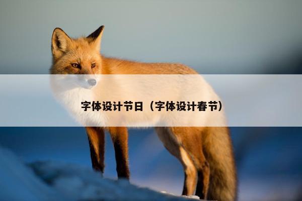 字体设计节日（字体设计春节）