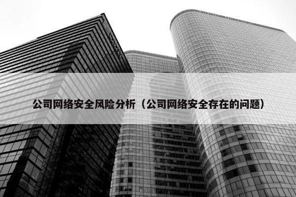 公司网络安全风险分析（公司网络安全存在的问题）