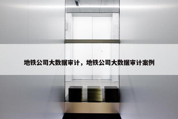 地铁公司大数据审计，地铁公司大数据审计案例