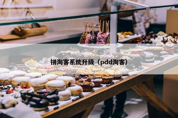 拼淘客系统升级（pdd淘客）
