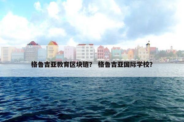 格鲁吉亚教育区块链？ 格鲁吉亚国际学校？