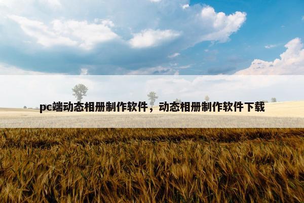 pc端动态相册制作软件，动态相册制作软件下载