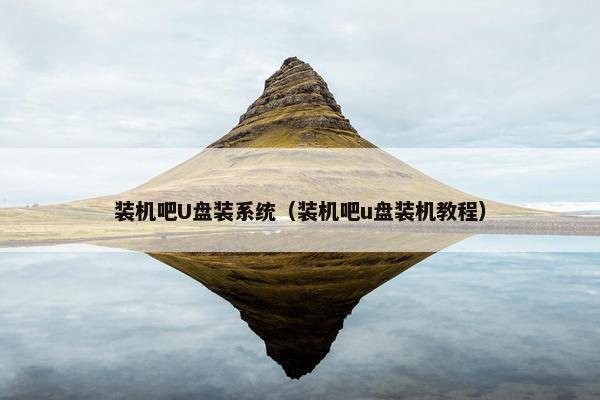 装机吧U盘装系统（装机吧u盘装机教程）