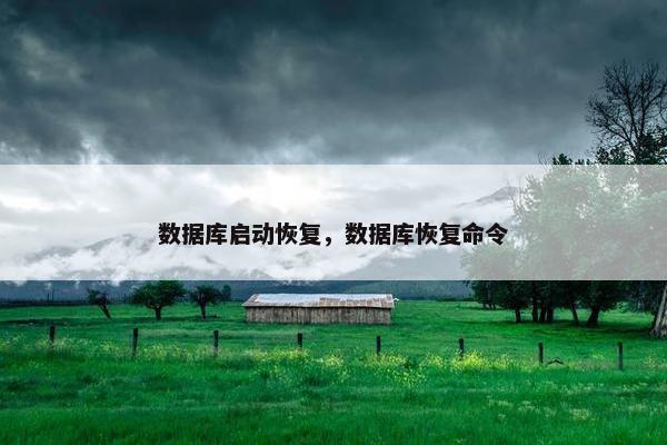 数据库启动恢复，数据库恢复命令
