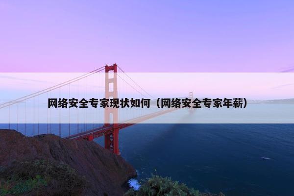 网络安全专家现状如何（网络安全专家年薪）