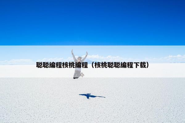 聪聪编程核桃编程（核桃聪聪编程下载）