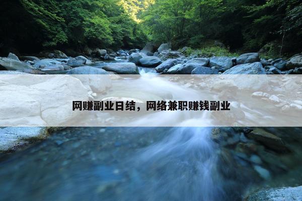 网赚副业日结，网络兼职赚钱副业