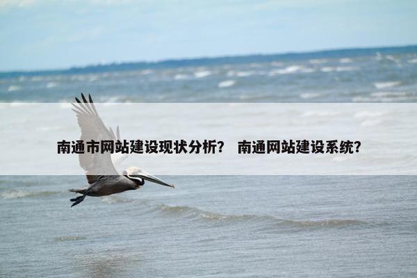 南通市网站建设现状分析？ 南通网站建设系统？