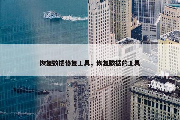 恢复数据修复工具，恢复数据的工具