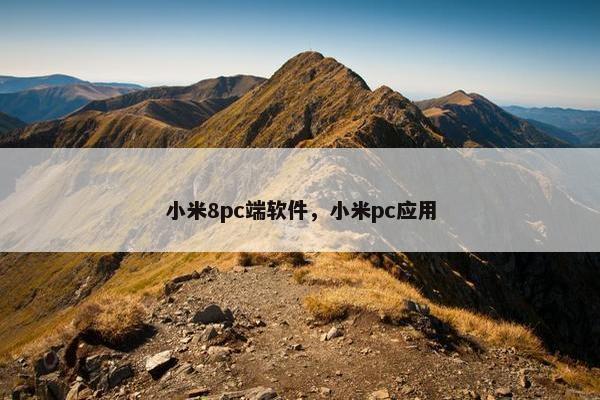 小米8pc端软件，小米pc应用