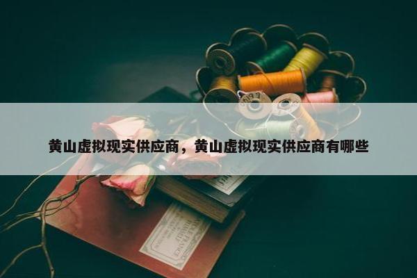 黄山虚拟现实供应商，黄山虚拟现实供应商有哪些