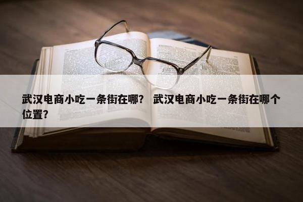 武汉电商小吃一条街在哪？ 武汉电商小吃一条街在哪个位置？