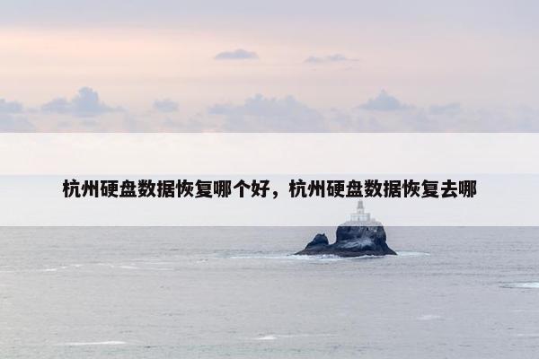 杭州硬盘数据恢复哪个好，杭州硬盘数据恢复去哪