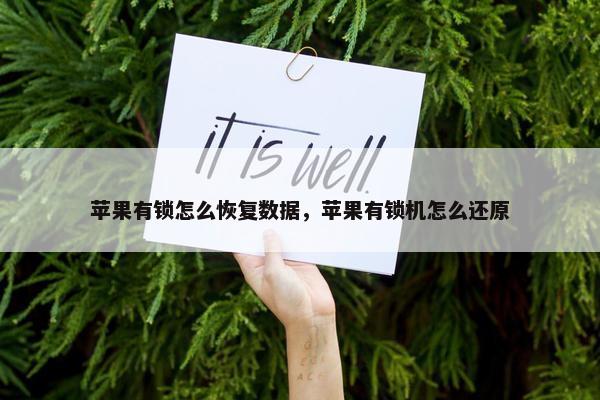 苹果有锁怎么恢复数据，苹果有锁机怎么还原