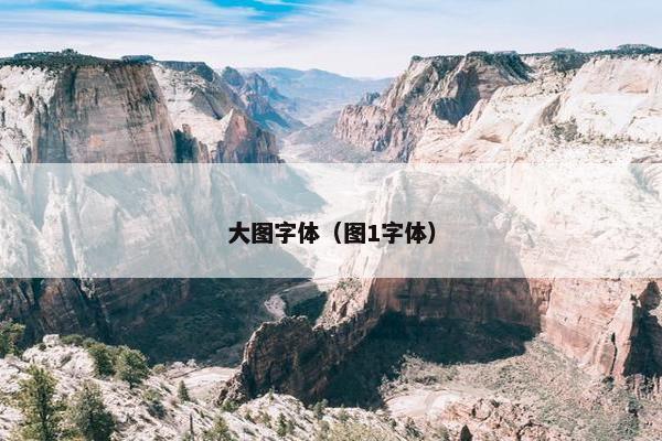 大图字体（图1字体）