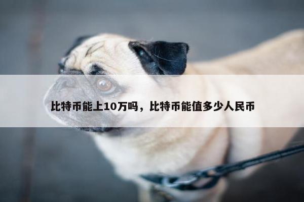 比特币能上10万吗，比特币能值多少人民币
