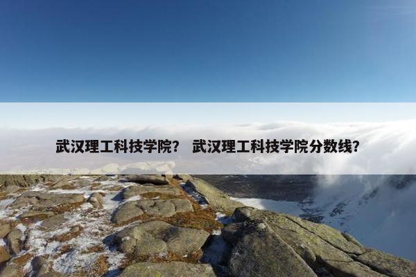 武汉理工科技学院？ 武汉理工科技学院分数线？