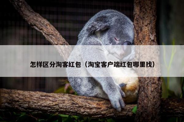 怎样区分淘客红包（淘宝客户端红包哪里找）