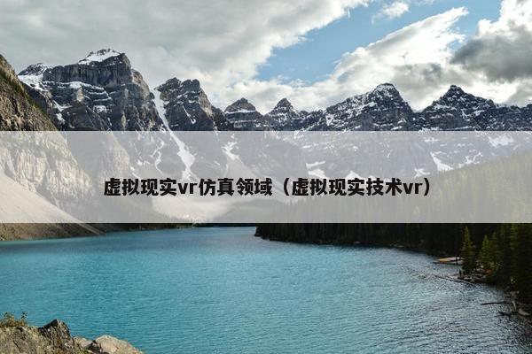 虚拟现实vr仿真领域（虚拟现实技术vr）