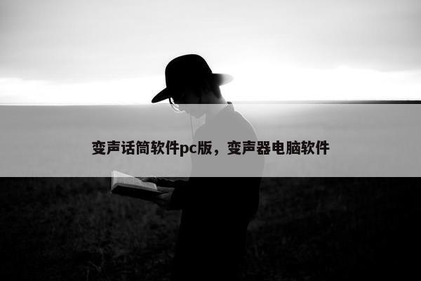 变声话筒软件pc版，变声器电脑软件