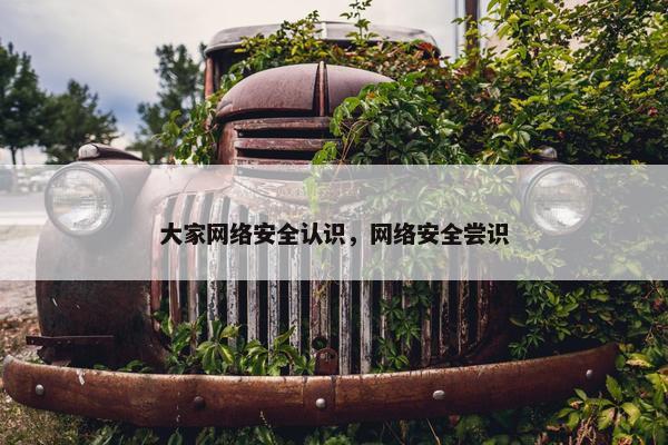 大家网络安全认识，网络安全尝识