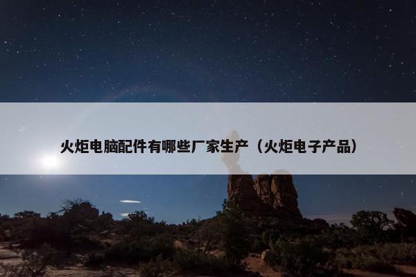 火炬电脑配件有哪些厂家生产（火炬电子产品）