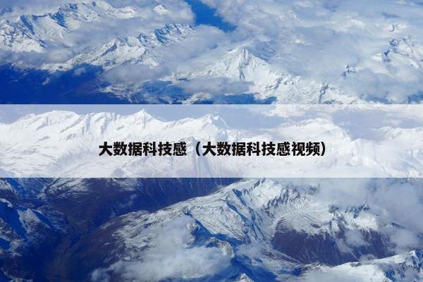 大数据科技感（大数据科技感视频）