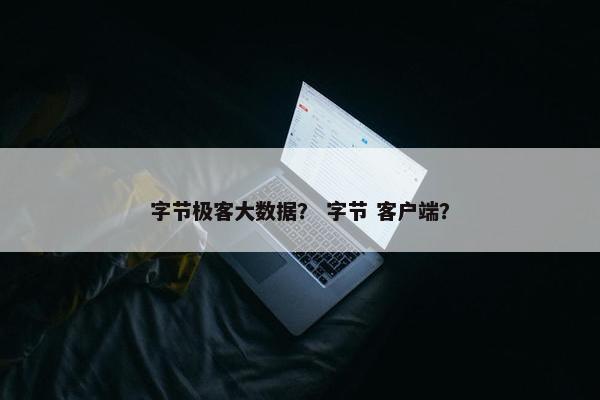 字节极客大数据？ 字节 客户端？