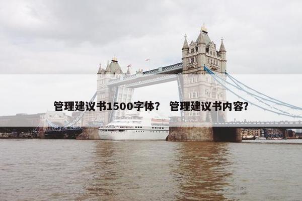 管理建议书1500字体？ 管理建议书内容？