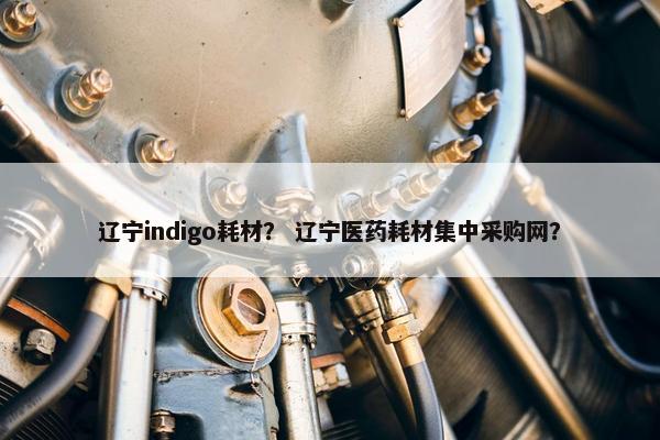 辽宁indigo耗材？ 辽宁医药耗材集中采购网？