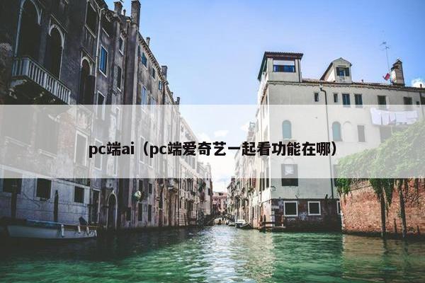pc端ai（pc端爱奇艺一起看功能在哪）