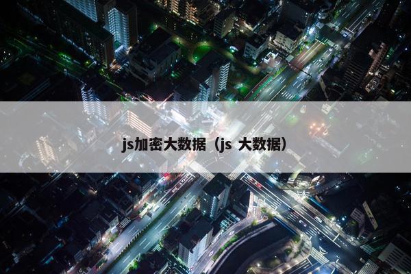 js加密大数据（js 大数据）