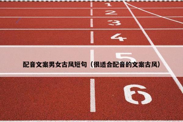 配音文案男女古风短句（很适合配音的文案古风）