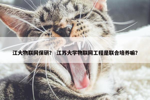 江大物联网保研？ 江苏大学物联网工程是联合培养嘛？