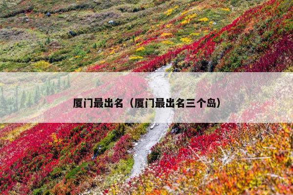 厦门最出名（厦门最出名三个岛）