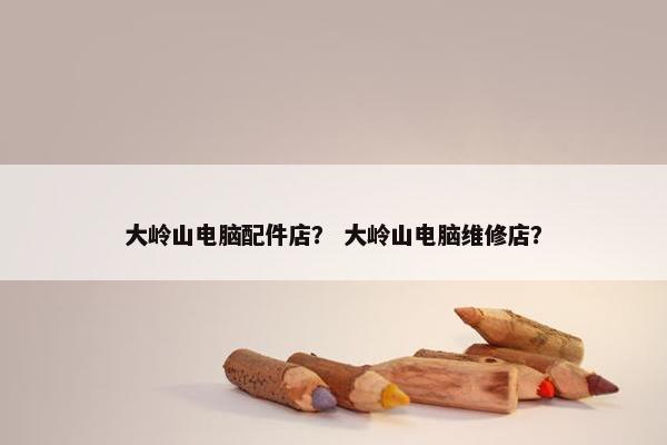 大岭山电脑配件店？ 大岭山电脑维修店？