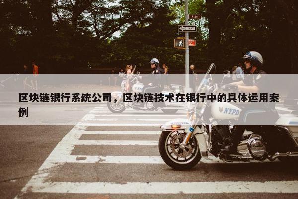 区块链银行系统公司，区块链技术在银行中的具体运用案例