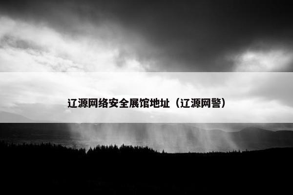 辽源网络安全展馆地址（辽源网警）
