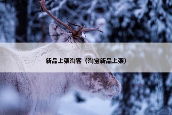 新品上架淘客（淘宝新品上架）