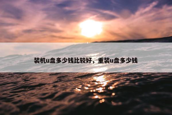 装机u盘多少钱比较好，重装u盘多少钱