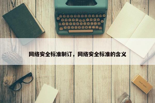 网络安全标准制订，网络安全标准的含义