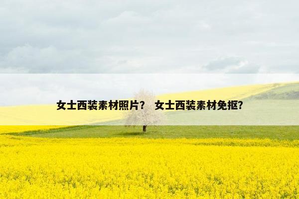 女士西装素材照片？ 女士西装素材免抠？