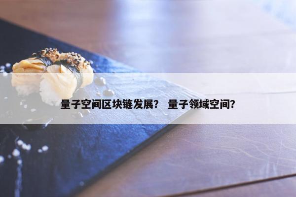 量子空间区块链发展？ 量子领域空间？
