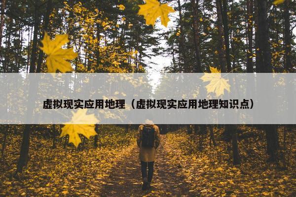 虚拟现实应用地理（虚拟现实应用地理知识点）