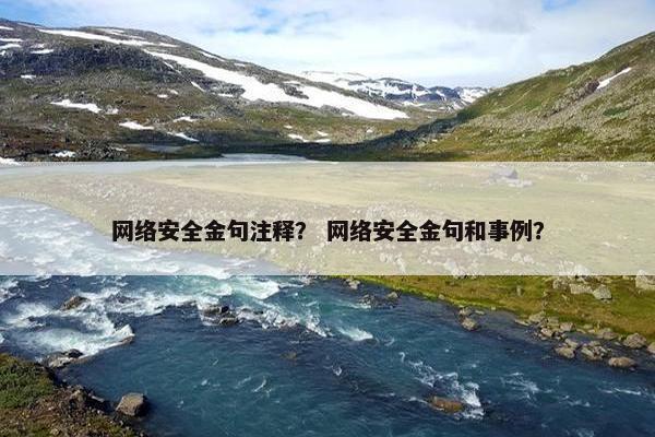 网络安全金句注释？ 网络安全金句和事例？