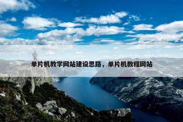 单片机教学网站建设思路，单片机教程网站