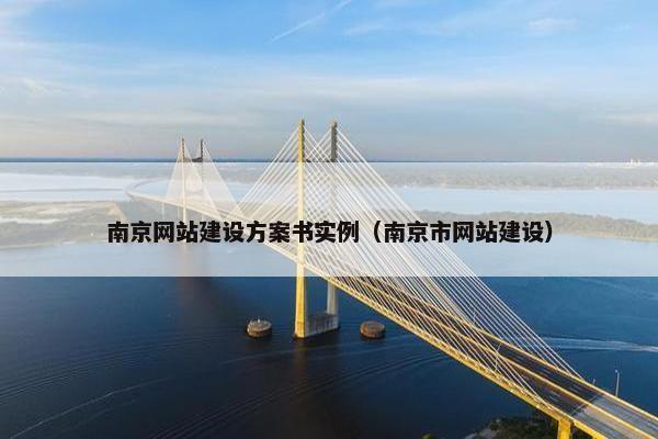南京网站建设方案书实例（南京市网站建设）