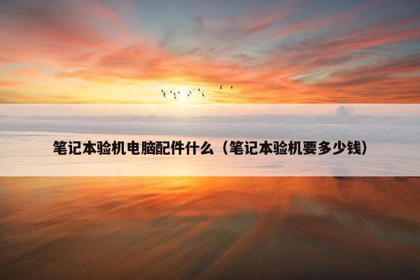 笔记本验机电脑配件什么（笔记本验机要多少钱）