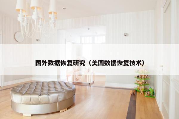 国外数据恢复研究（美国数据恢复技术）