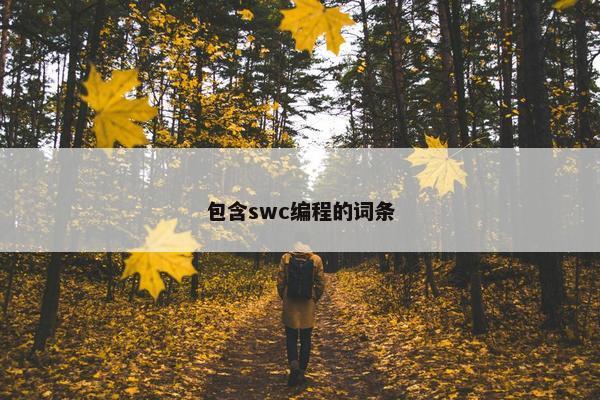 包含swc编程的词条